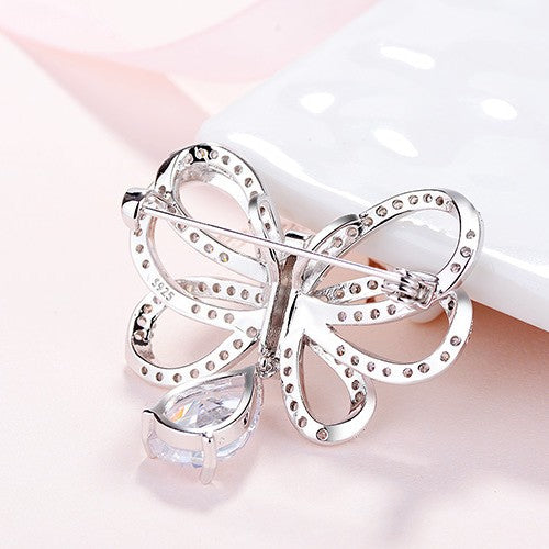 Brosche Silber Koreanische Version Des Herz-Ornaments Mädchen