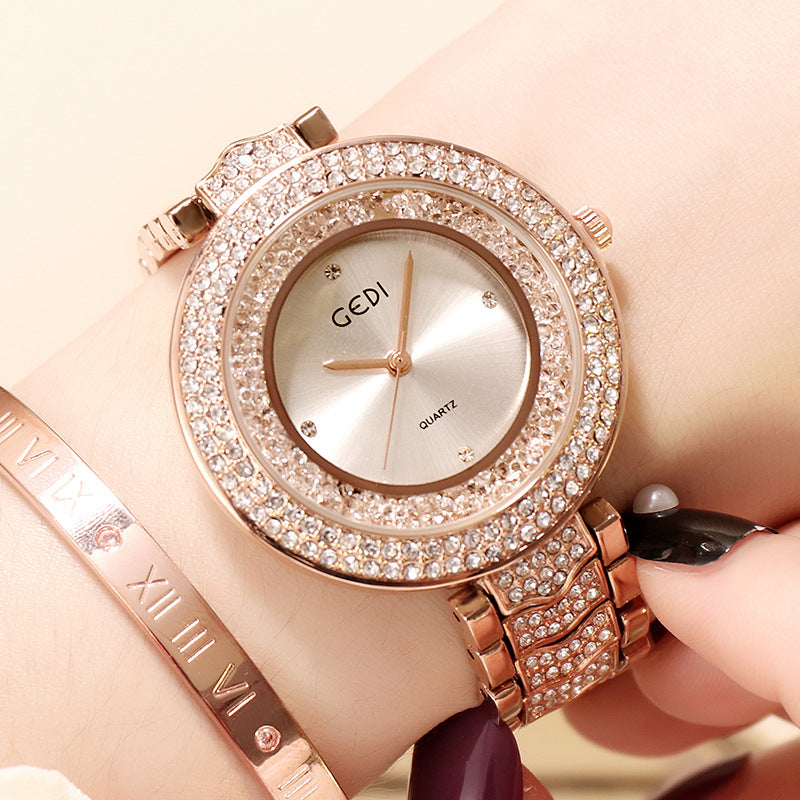 Reloj de mujer con correa de diamantes