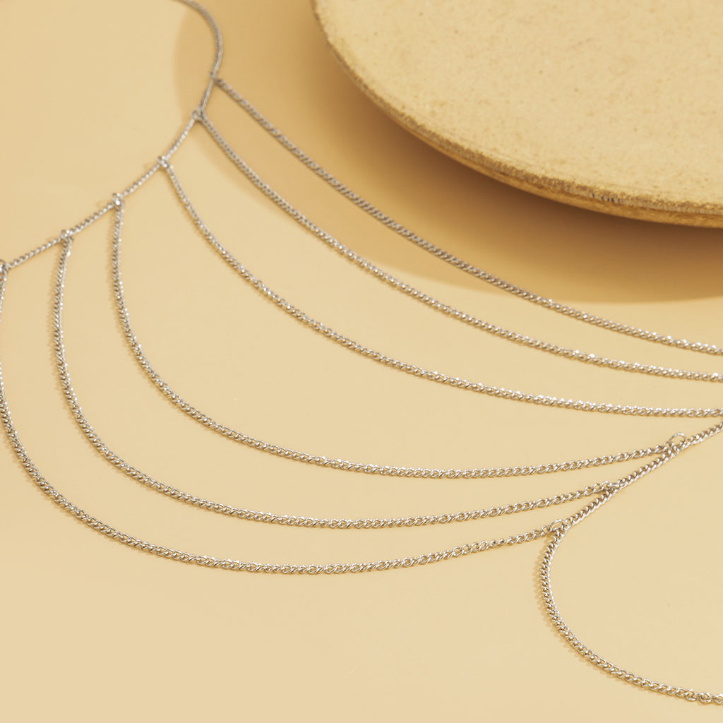 Joyería Retro de Borla de Metal para el Cuerpo con Temperamento