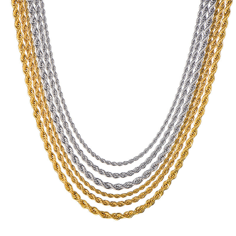 Seilkette gewebte Halskette Schmuck
