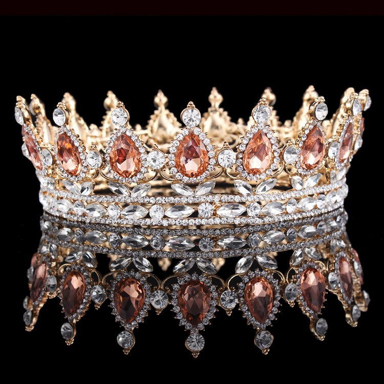 Barocke Brautkrone Kopfschmuck Strass-Haaraccessoires