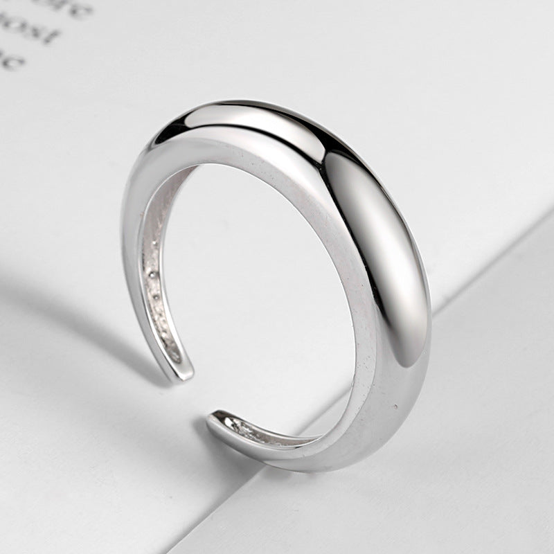 Mode Halbmondring Ring Persönlichkeit Trendring