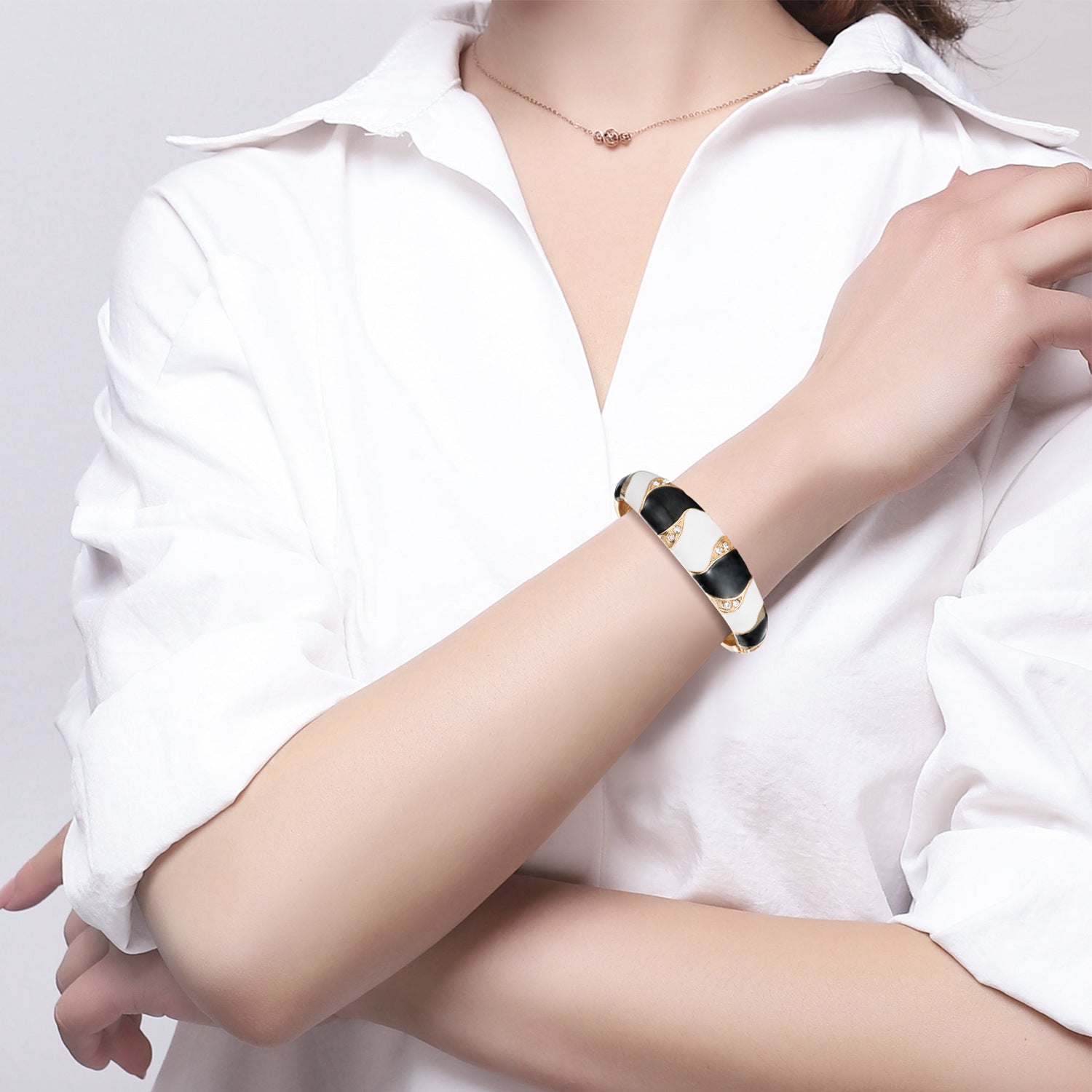 Bohemian Contrast Color Enamel Drop Oil Bracelet