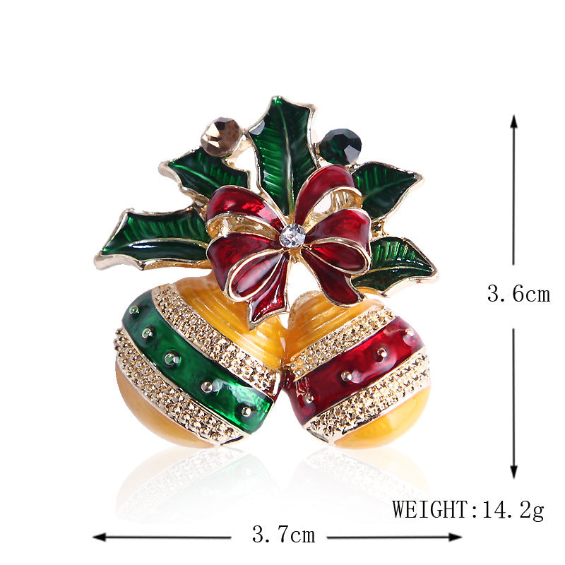 Damenmode schlichte geometrische Weihnachtsbrosche