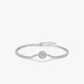 Silver Light Luxury Tennis Bracelet For Women