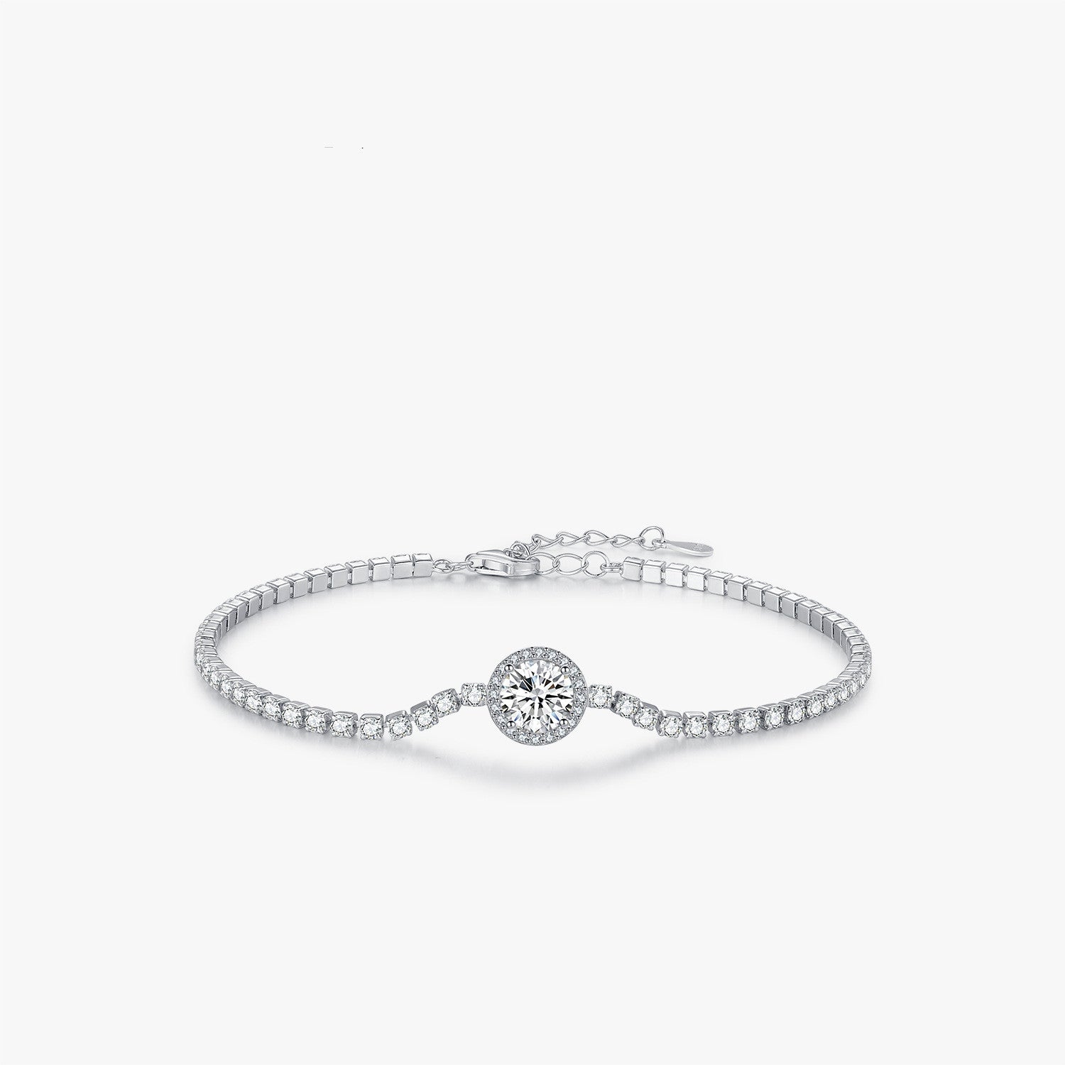 Silver Light Luxury Tennis Bracelet For Women