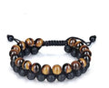 Pulsera de ojo de tigre y piedra de lava