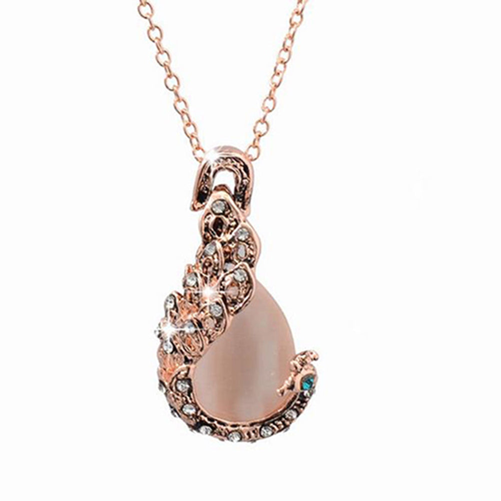 Retro-Wassertropfen-Halskette und -Ohrringe im zweiteiligen Set mit Diamanten