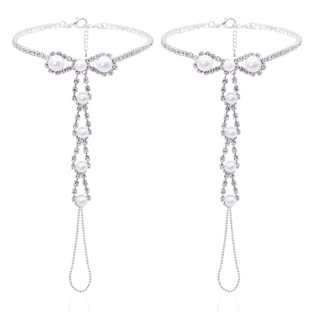 Rhinestone Super Light Beach Anklet