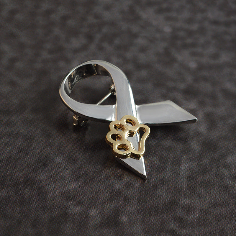 Europa y Estados Unidos comercio exterior cinta creativa lazo lazo perro garra dibujos animados broche aleación gota de aceite pin creativo