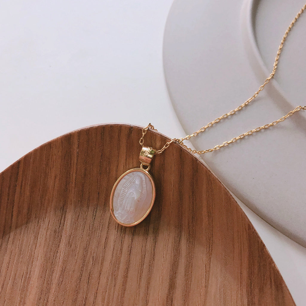 Maria Muschelkette Kurze Halskette