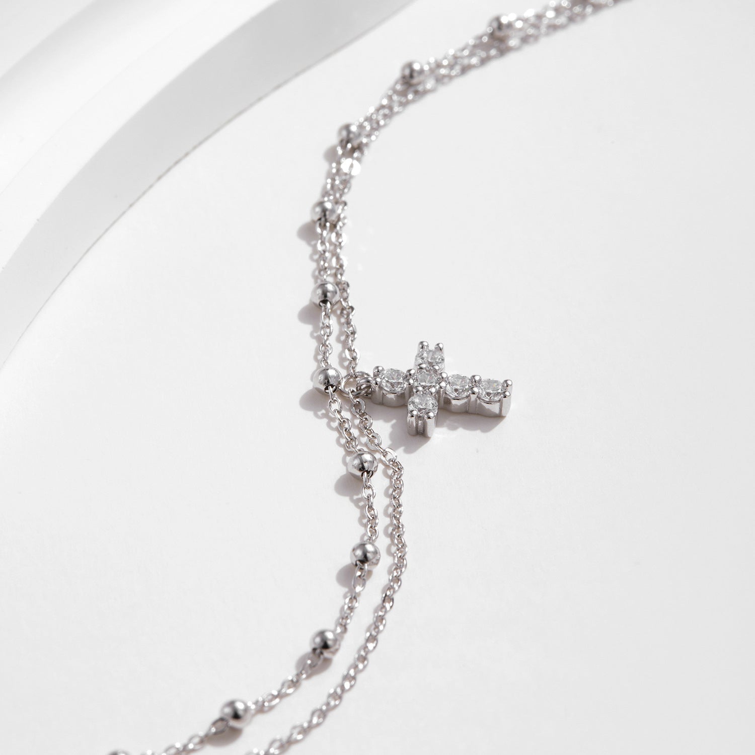 Women's Double-layer Cross Headless Bracelet
