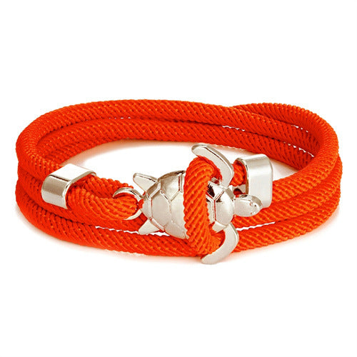 Pulsera de cuerda náutica ajustable de múltiples vueltas Serie Marina