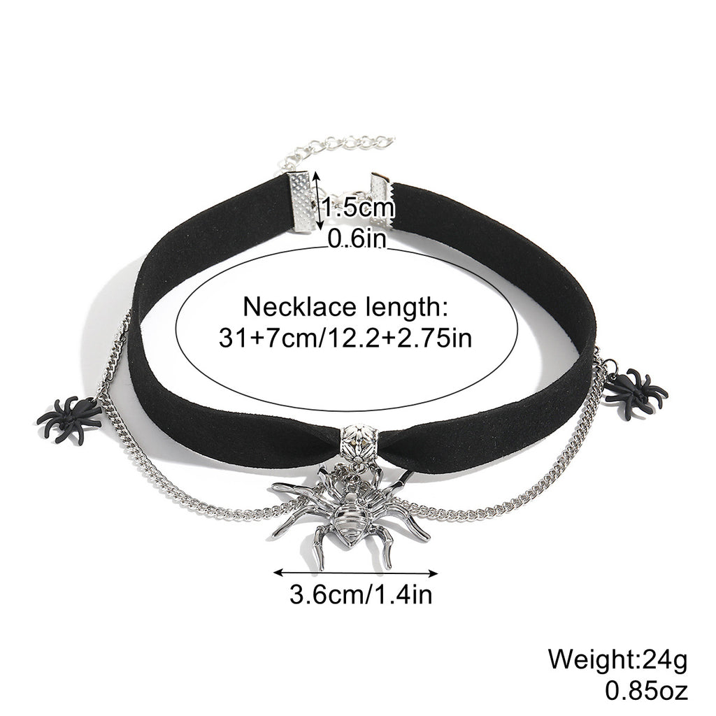Persönlichkeit Punk Dunkel Gothic Halskette Schwarze Lederkette