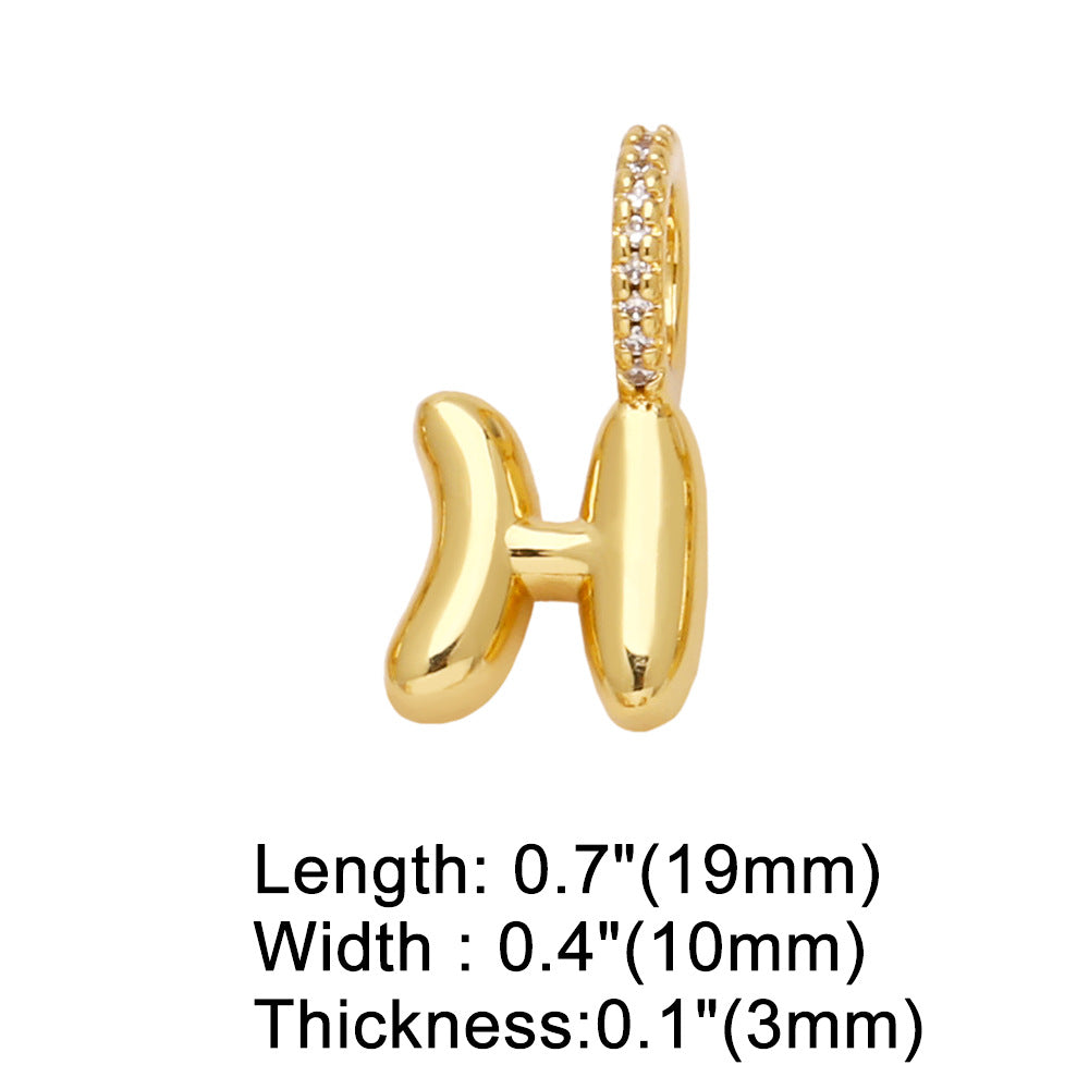 26 Letters Pendant Bracelet Women Gold Plated