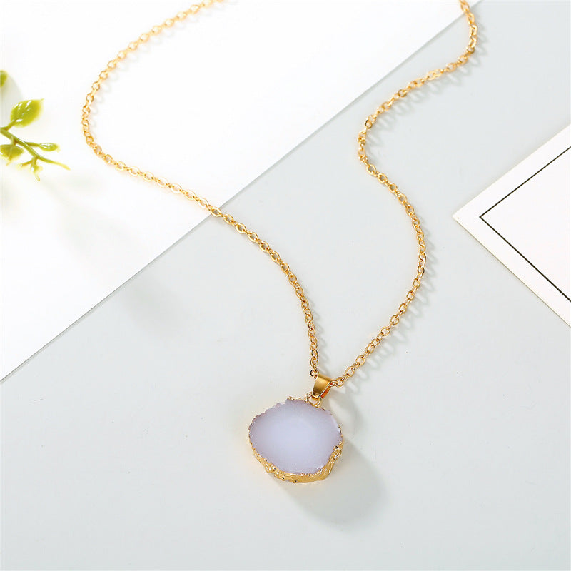 Sunflower resin necklace