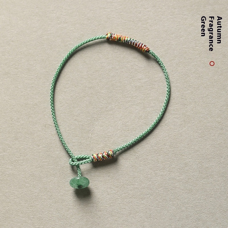 Festival del Bote del Dragón Pulsera de cuerda roja colorida Pulsera de cuerda tejida a mano