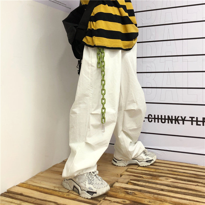 Cadena de pantalón, cadena de cintura, accesorios acrílicos para hombre y mujer