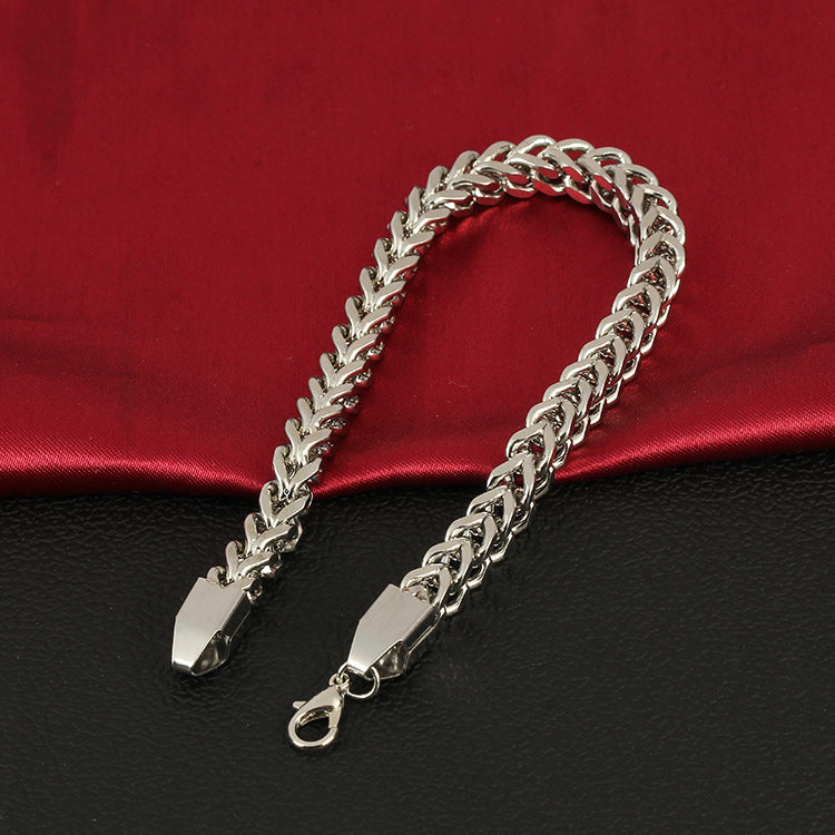 Geflochtenes Armband Edelstahl exquisites Titanschmuck