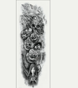 Pegatina de tatuaje impermeable para brazo completo