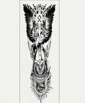 Pegatina de tatuaje impermeable para brazo completo