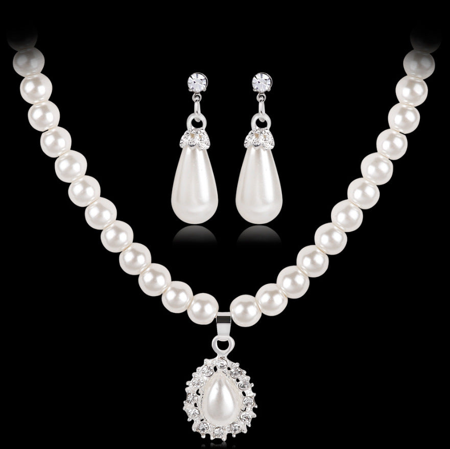 Conjunto de collar de perlas