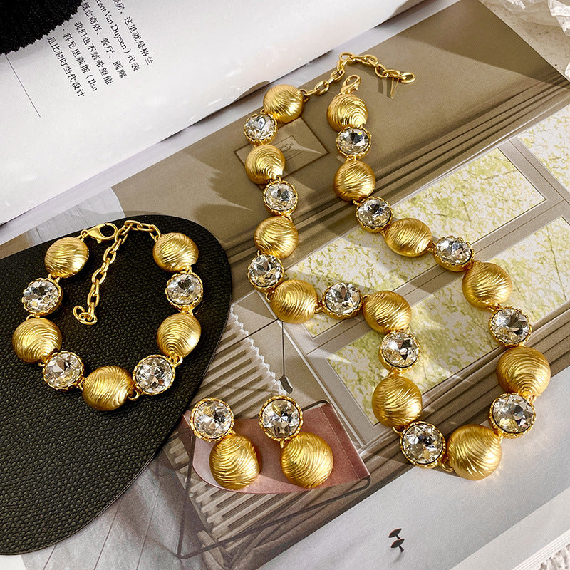 Damen Leichte Luxus Elegante Goldkette Mittelalterliche Schlüsselbeinkette