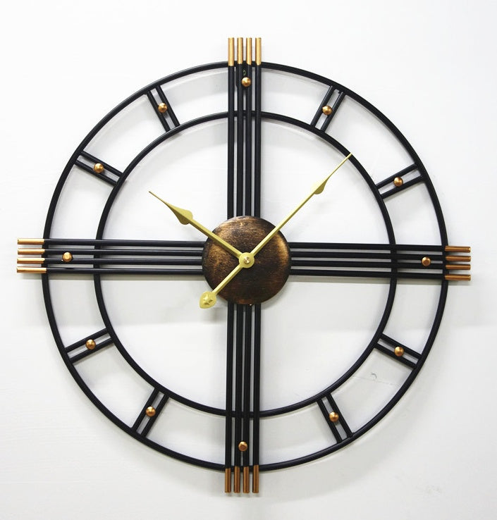 Clásicos relojes de pared 3D silenciosos con números romanos