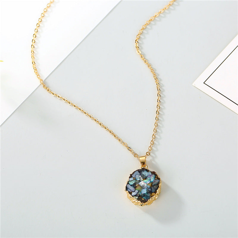 Sunflower resin necklace
