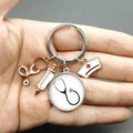 Medical Staff Syringe Stethoscope Keychain