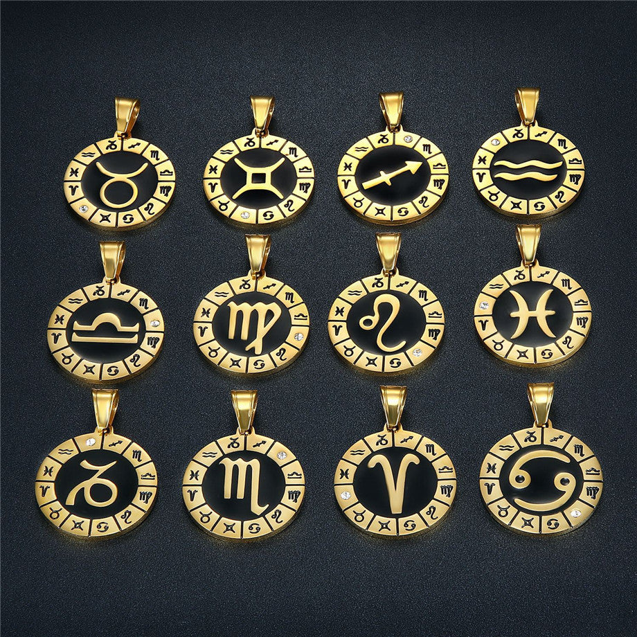 Titan-Gold-Anhänger Sternbild