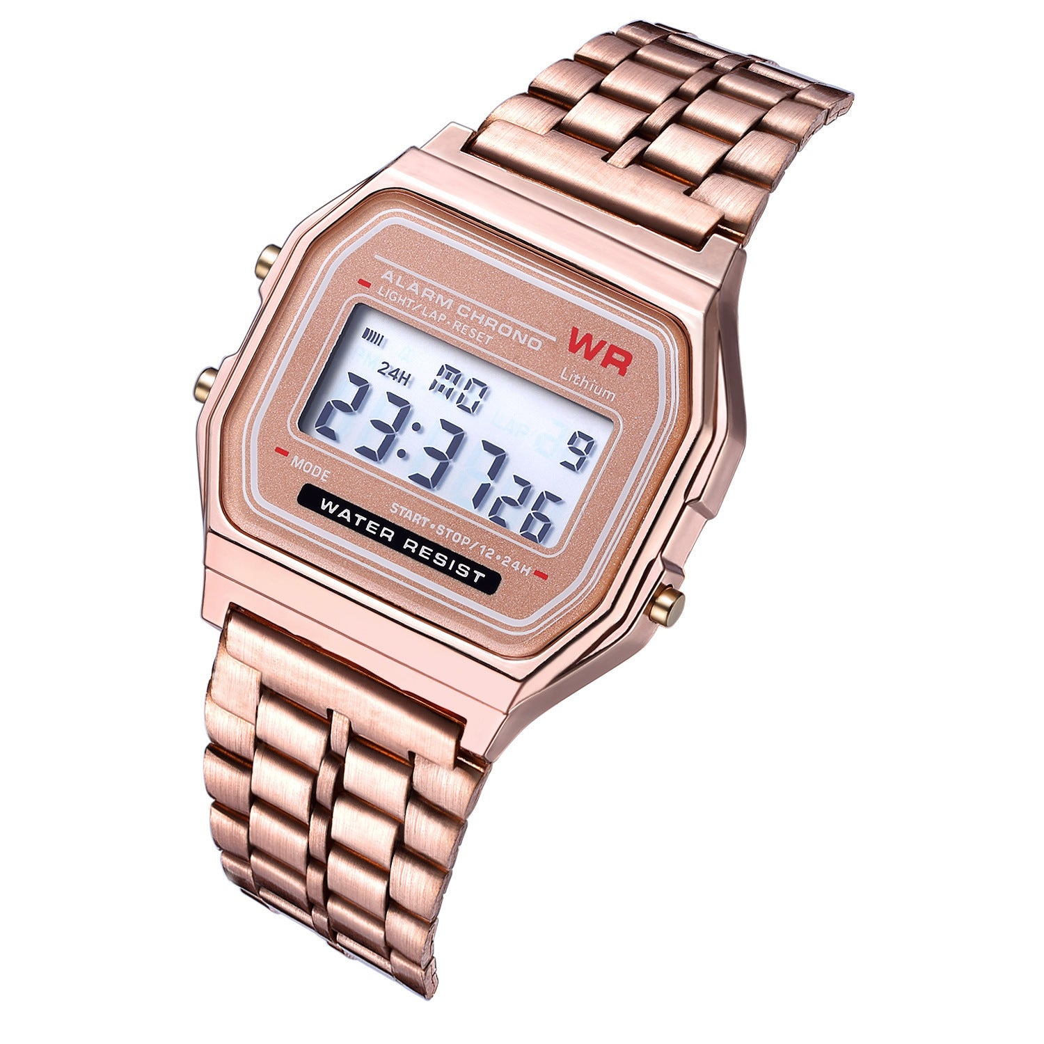 WR F91W Stahlband Elektronische Uhr