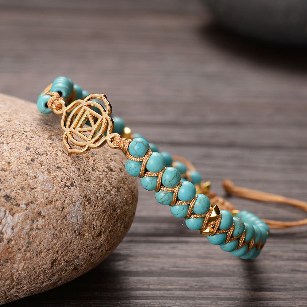 Pulsera de meditación espiritual de siete chakras