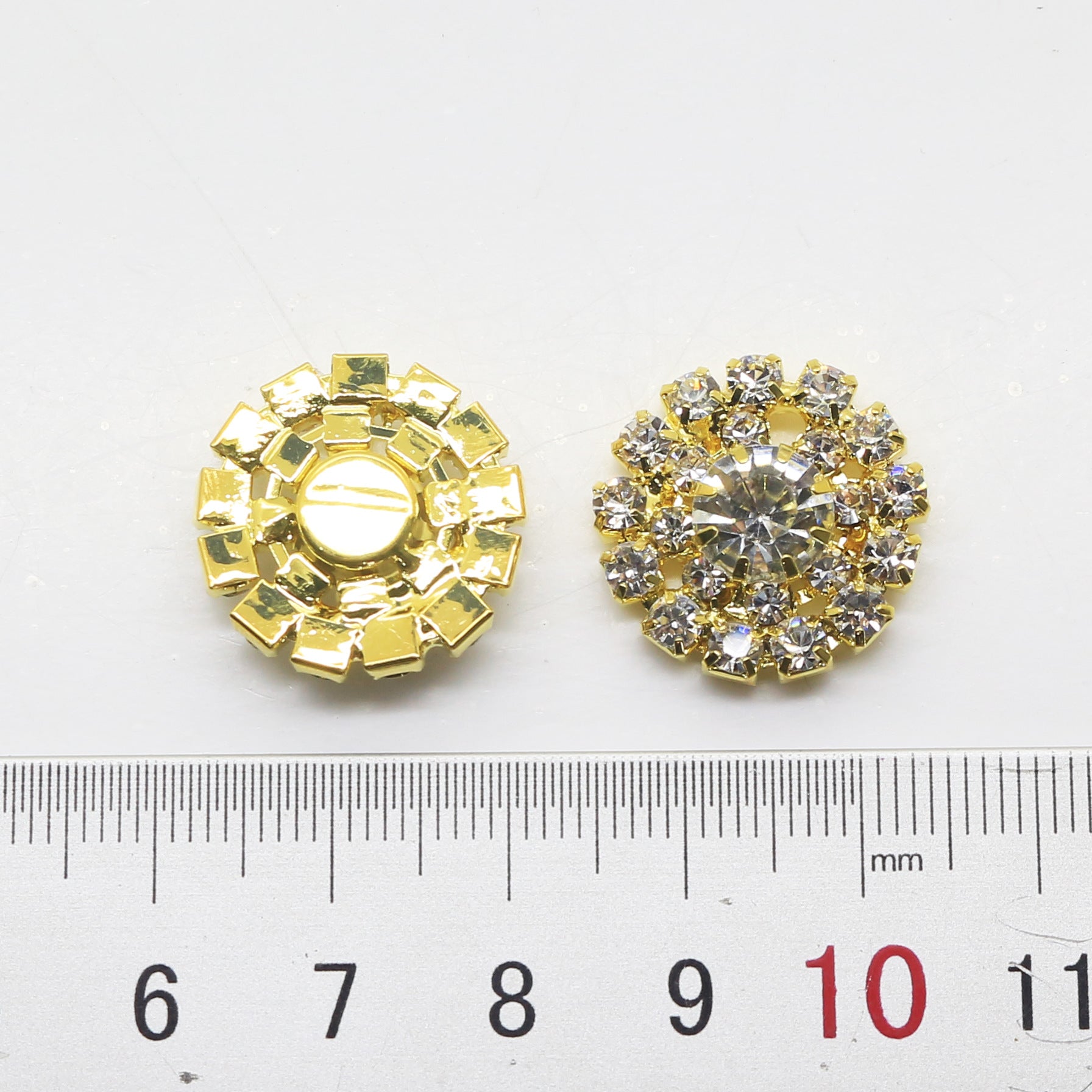 Accesorios de joyería con botones para decoración de ropa