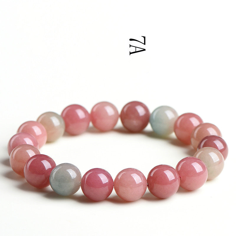 Crystal Natural Milkshake Tourmaline Jade Bracelet