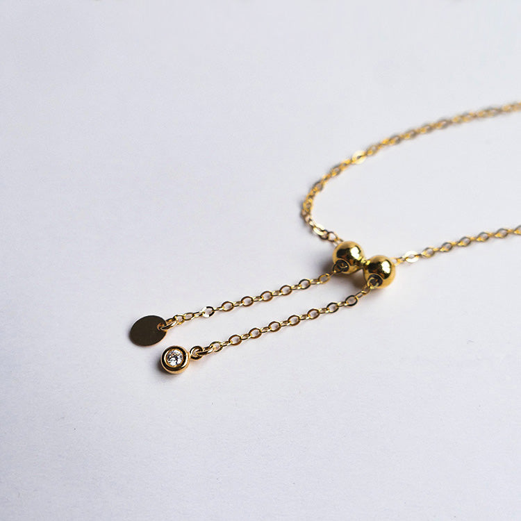 Salzwasserperle Echtes Hanf Einzelarmband 14K Gold