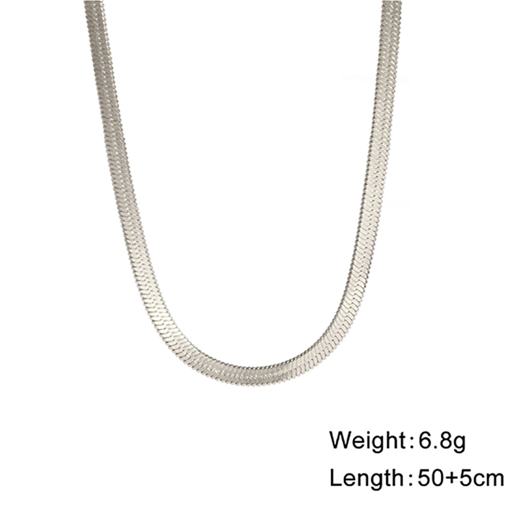 Beliebter Schlangenknochen-Edelstahl-Choker