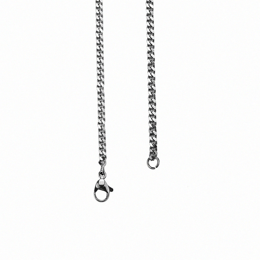 Titanstahl Hip-Hop Grindingkette Herren