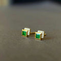 Natural Emerald Earring Necklace