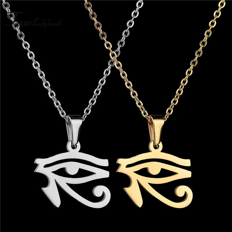 Men and women's collarbone stainless steel chain necklace