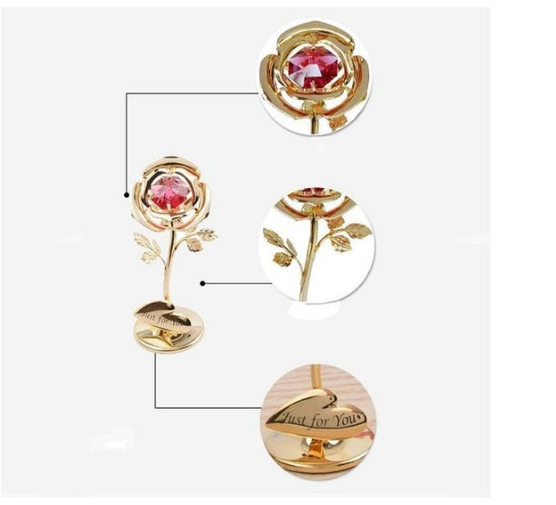 Rosas Con Diamantes Regalos De San Valentín Qixi Para Esposas Y Amantes Decoraciones De Artesanía Para El Hogar