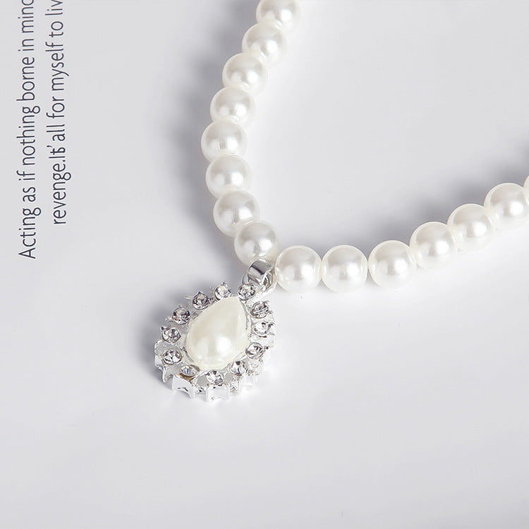 Conjunto de collar de perlas