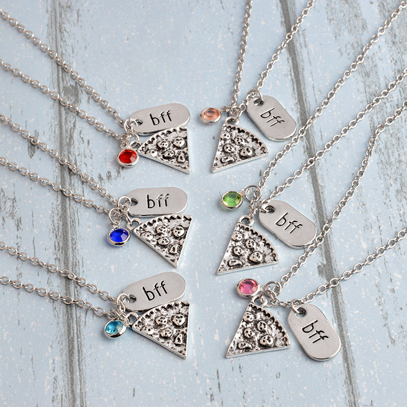 Collar de pizza "Mejores amigos para siempre"
