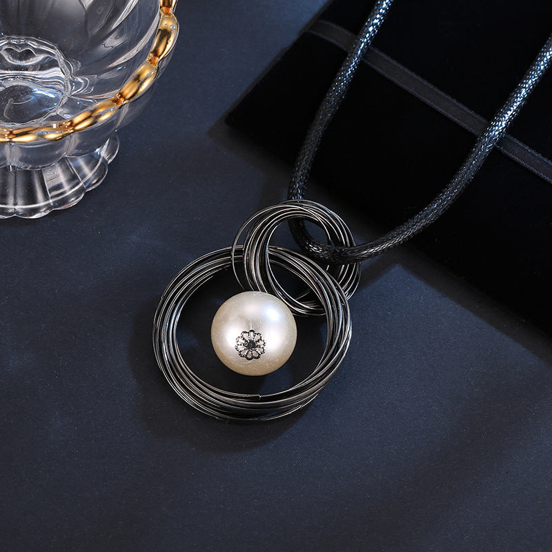 Accessoires Deko Schmuck Halskette Pulloverkette Lang Damen