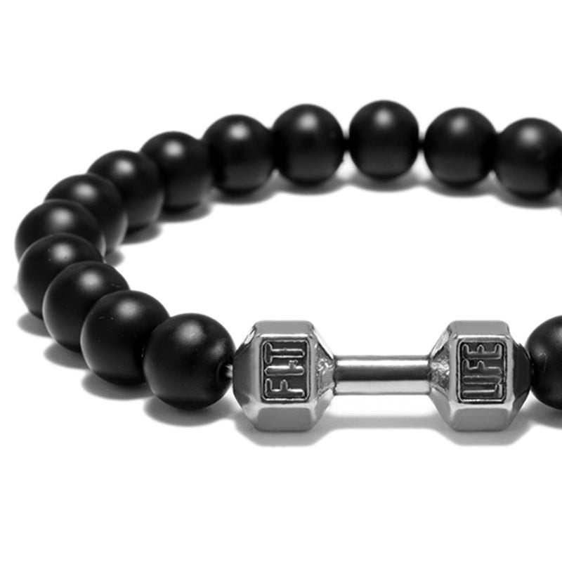 FIT LIFT Brazalete de Cuentas de Mancuernas de Metal