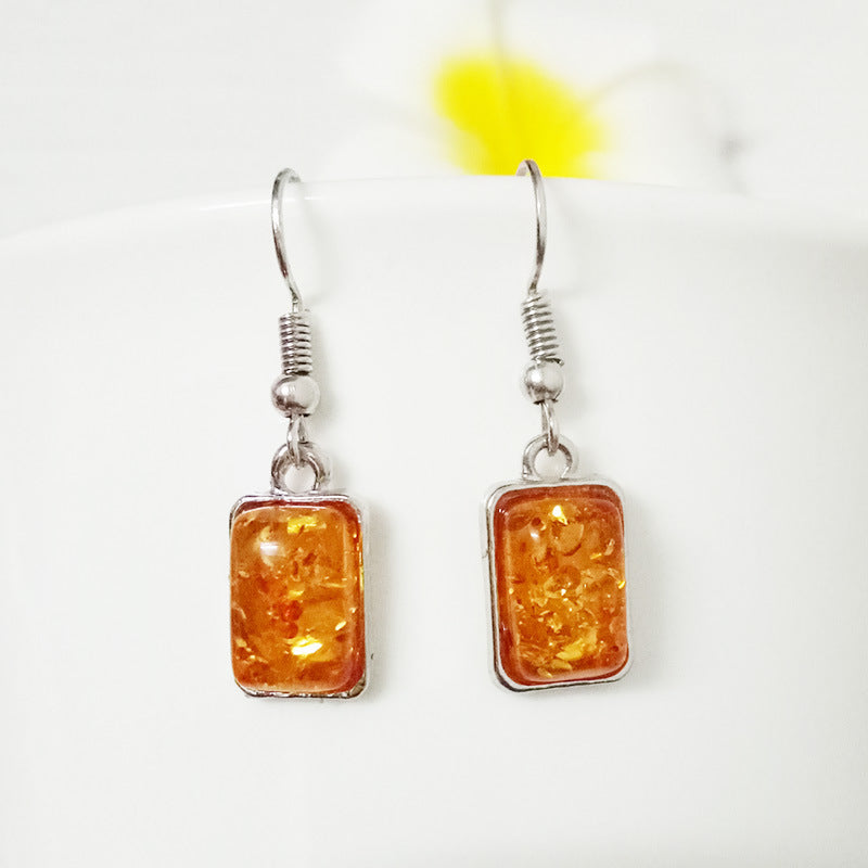 Aretes y collares de dos piezas