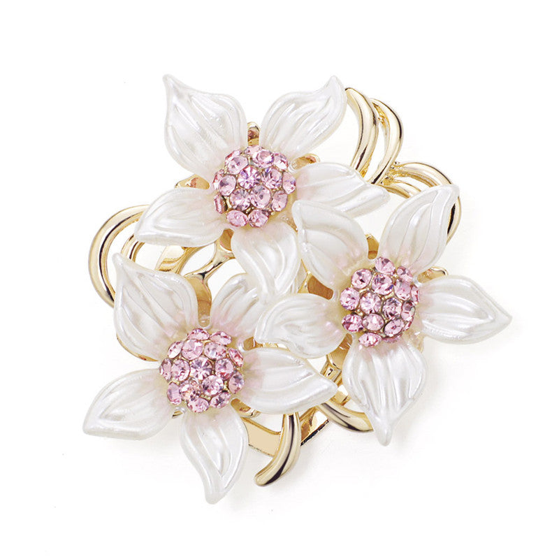 Broche de ópalo y diamantes