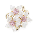 Broche de ópalo y diamantes