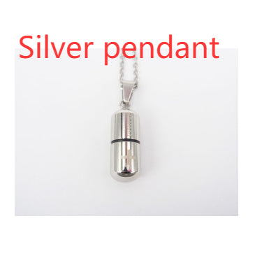 Perfume bottle pendant necklace