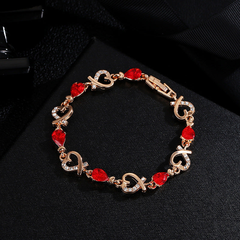 Pulsera de cristal de estrás, regalo de joyería para mujer